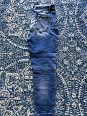 KanCan Dark Blue Skinny Jeans with Fading